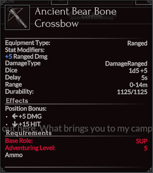 Ancient Bear Bone Crossbow