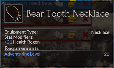 Bear Tooth Necklace