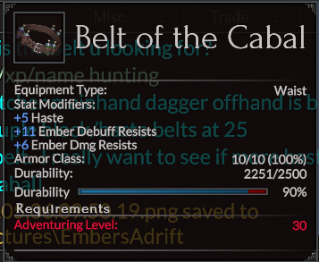 Belt of the Cabal