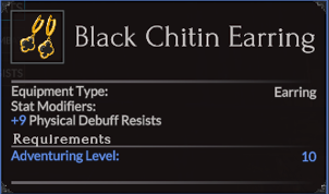 Black Chitin Earring
