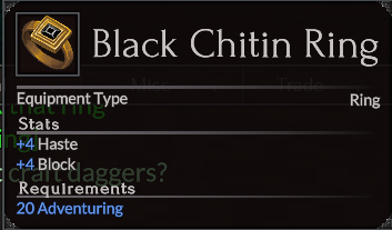 Black Chitin Ring