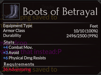 Boots of Betrayal