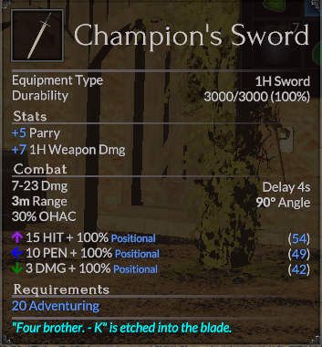 Champion's Sword