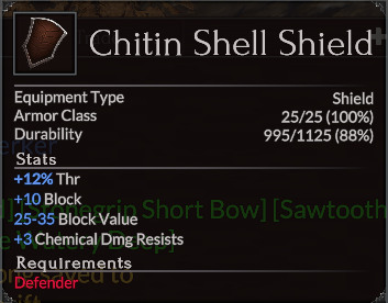 Chitin Shell Shield