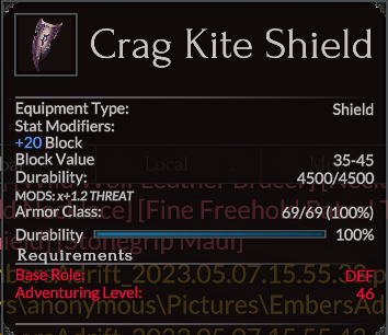 Crag Kite Shield