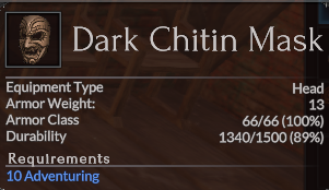 Dark Chitin Mask