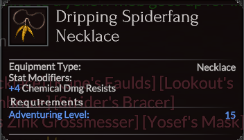 Dripping Spiderfang Necklace