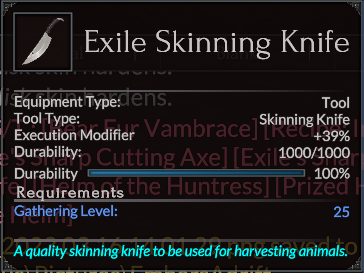 Exile Skinning Knife