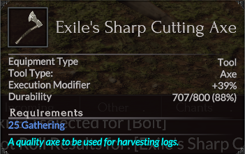 Exile's Sharp Cutting Axe