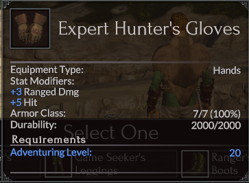 Expert Hunter's Gloves