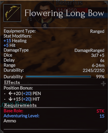 Flowering Long Bow