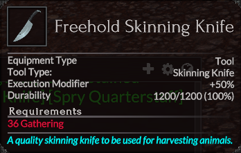 Freehold Skinning Knife