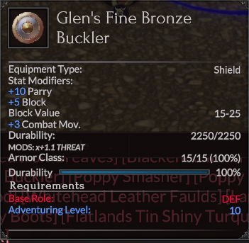 Glen's Fine Bronze Buckler