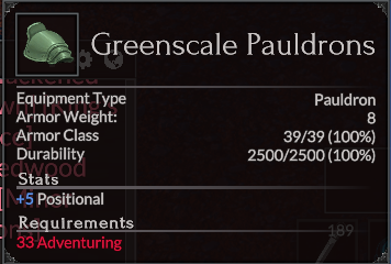 Greenscale Pauldrons