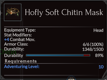 Hofly Soft Chitin Mask
