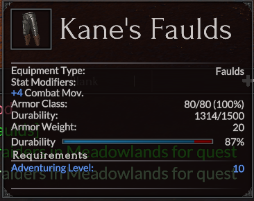 Kane's Faulds