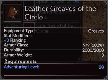 Leather Greaves of the Circle