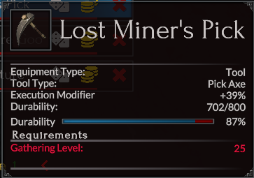 Lost Miner's Pick