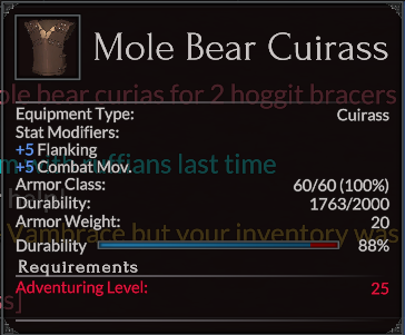 Mole Bear Cuirass