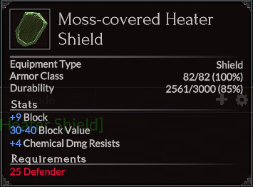 Moss-covered Heater Shield