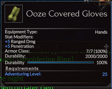 Ooze Covered Gloves