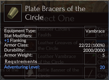 Plate Bracers of the Circle