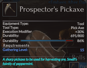 Prospector's Pickaxe
