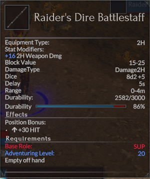 Raider's Dire Battlestaff