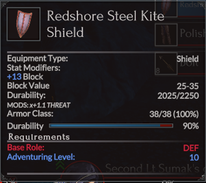 Redshore Steel Kite Shield