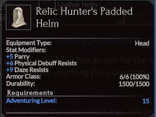 Relic Hunter's Padded Helm
