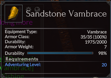 Sandstone Vambrace