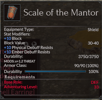 Scale of the Mantor