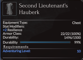 Second Lieutenant's Hauberk