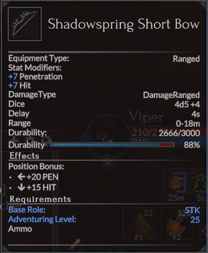 Shadowspring Short Bow