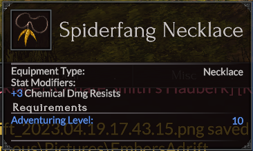 Spiderfang Necklace