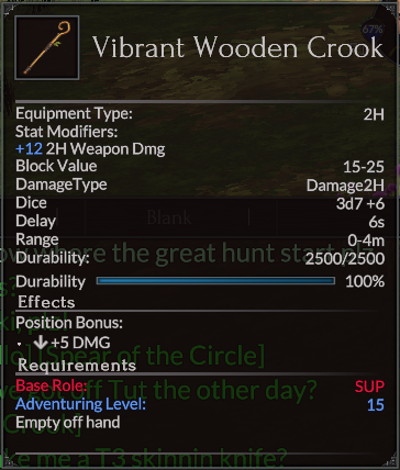 Vibrant Wooden Crook