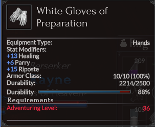 White Gloves of Preparation