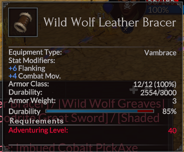 Wild Wolf Leather Bracer