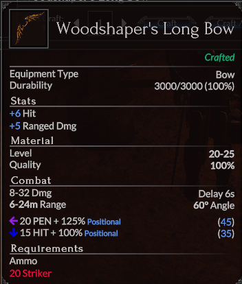 Woodshaper's Long bow