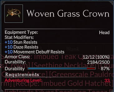 Woven Grass Crown