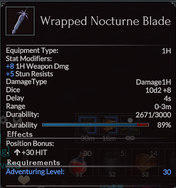 Wrapped Nocturne Blade